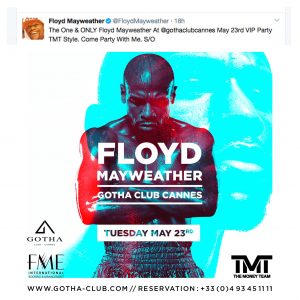 booking floyd mayweather boxer