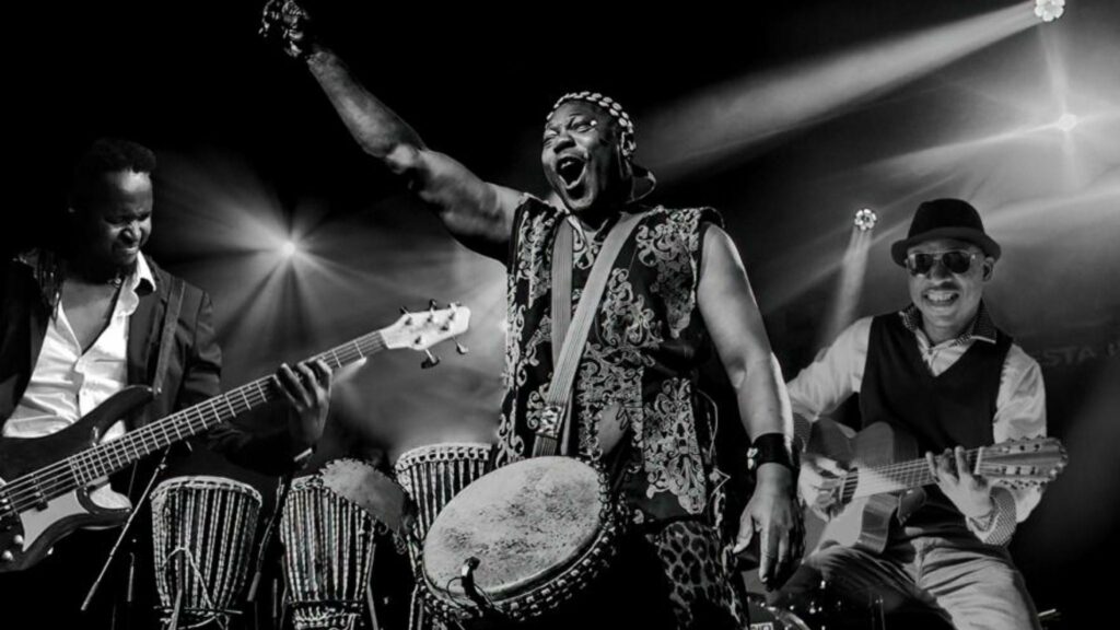 Masterdrummer Sylvester & Roots on tour. Book now with FME Booking