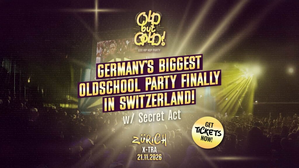 Old but Gold Ü30 HipHop Party on tour. Book now with FME Booking