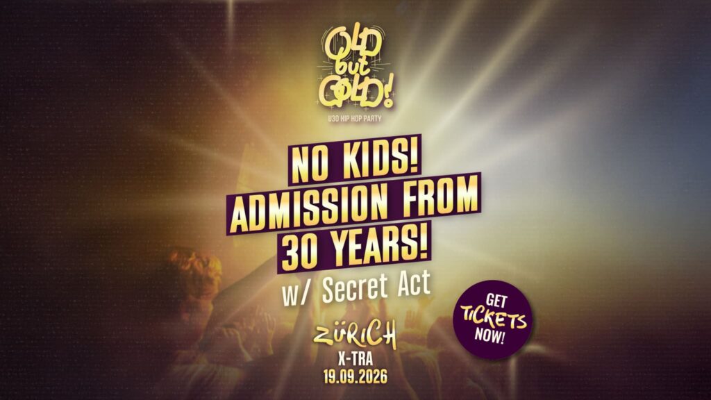 Old but Gold Ü30 HipHop Party on tour. Book now with FME Booking