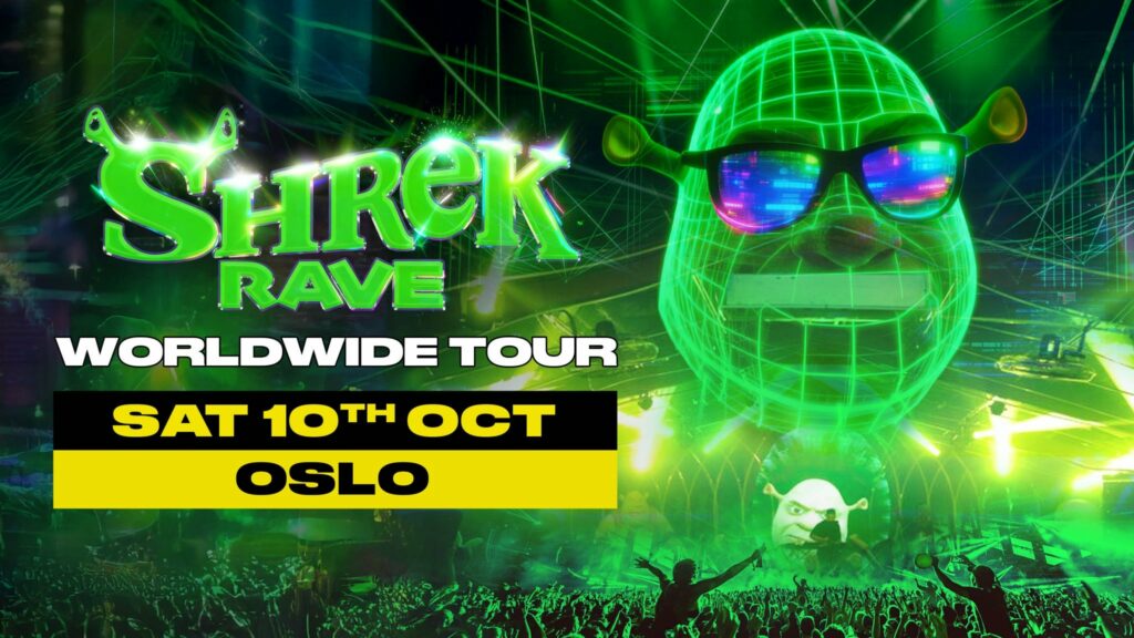 Shrek Rave on tour. Book now with FME Booking