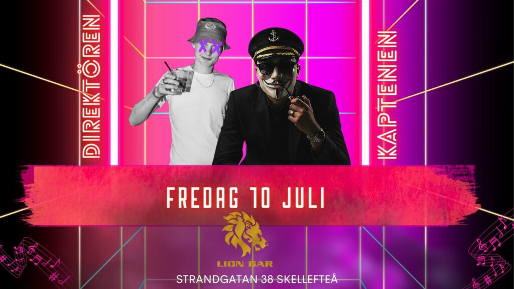Lion Bar Skellefteå on tour. Book now with FME Booking