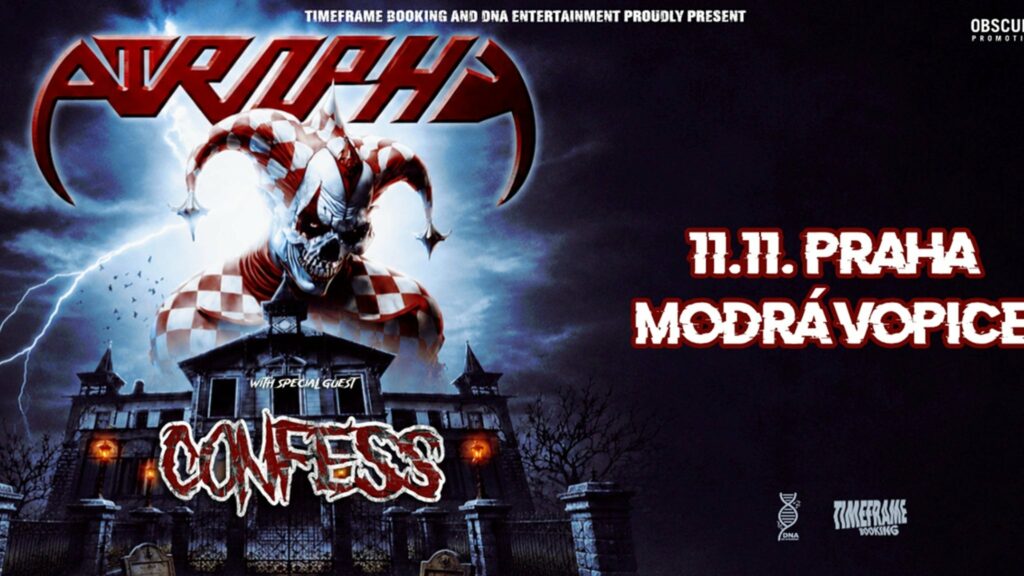 Atrophy, Confess on tour. Book now with FME Booking