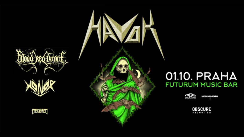 HAVOK, BLOOD RED THRONE, XONOR, ERADIKATED on tour. Book now with FME Booking