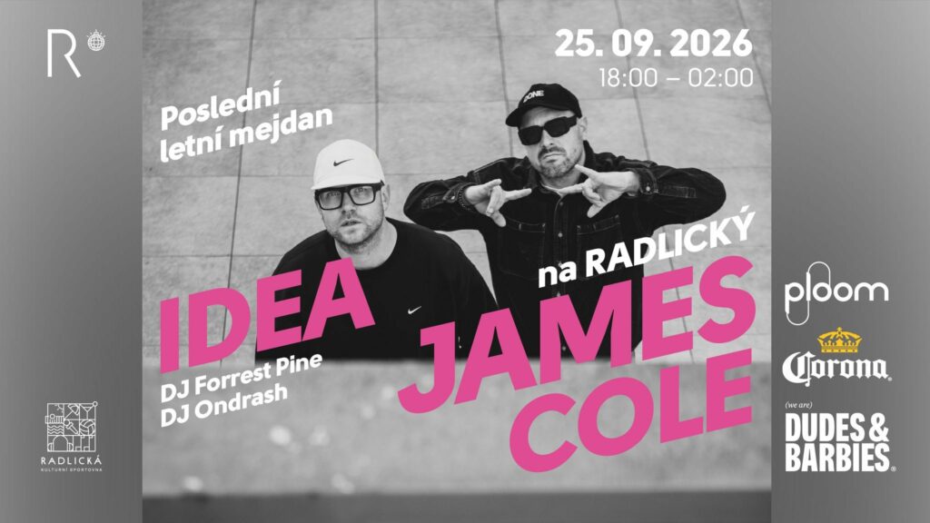 Poslední letní mejdan: James Cole a Idea on tour. Book now with FME Booking